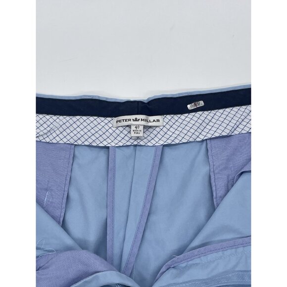 Peter Millar Men’s Performance Shorts Sz 40 Light Blue Golf Casual Preppy Pants - Picture 4 of 6